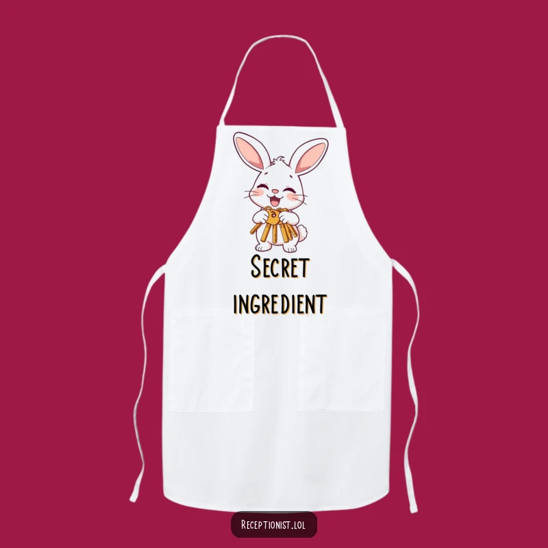 Funny Bunny Offering Keys Apron: Unlock Joyful Moments in the Kitchen