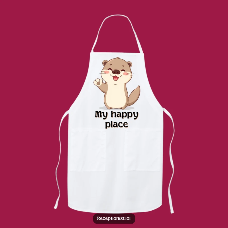 Funny Otter Chef Apron: A Hilarious Gift for Welcoming Kitchen Fun