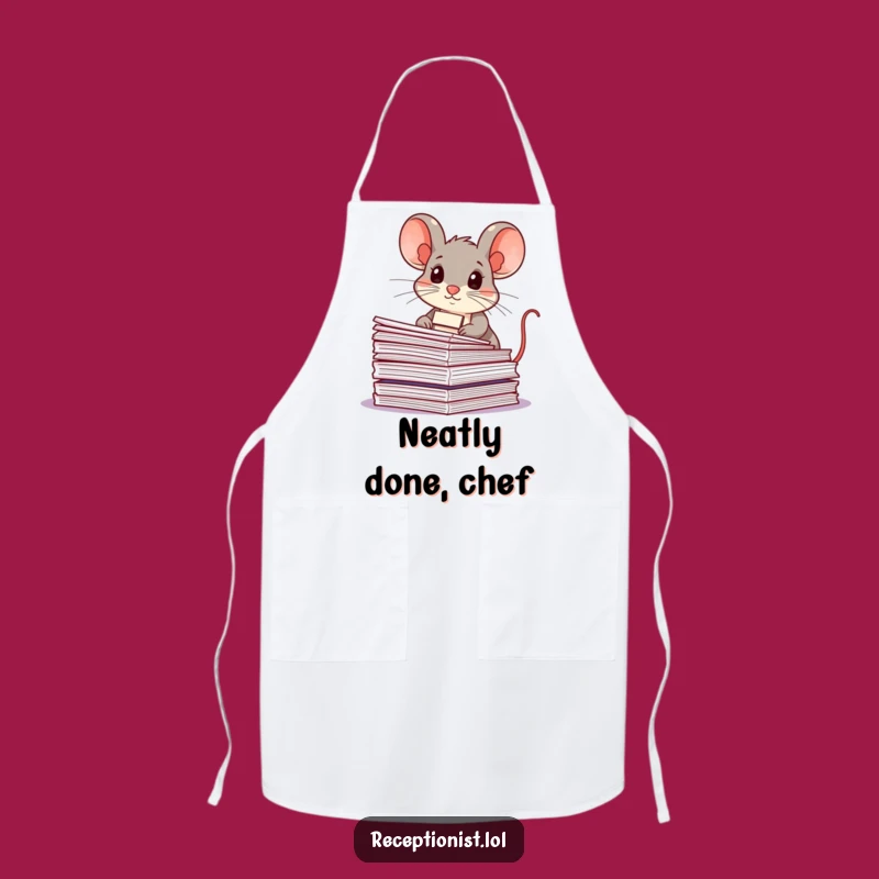 Funny Mouse Apron: Chef's Kitchen Humor for the Organized Cook