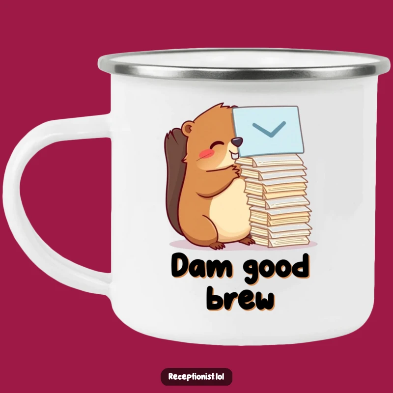 Funny Beaver Camp Mug: Hilarious Outdoor Gift for Organized Adventurers