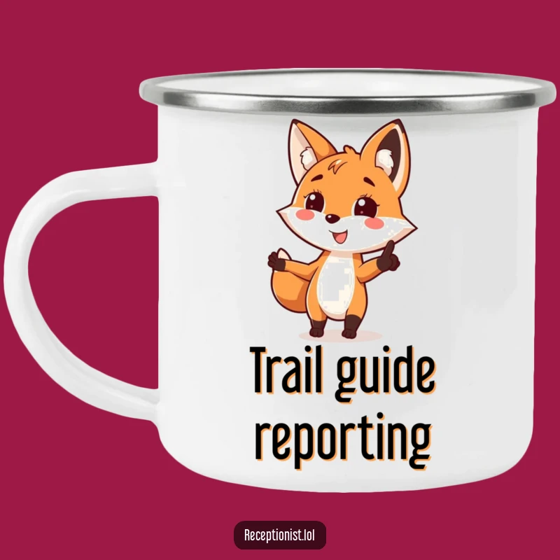 Funny Fox Guide Camping Mug: Navigate Your Adventures with a Smile!