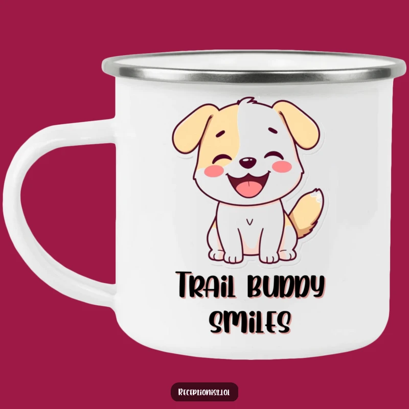 Funny Dog Greeting Camping Mug - Hilarious 'Happy Trails' Mug