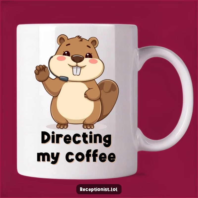 Funny Beaver Host Mug: Busy Event Director Gift for Organizers
