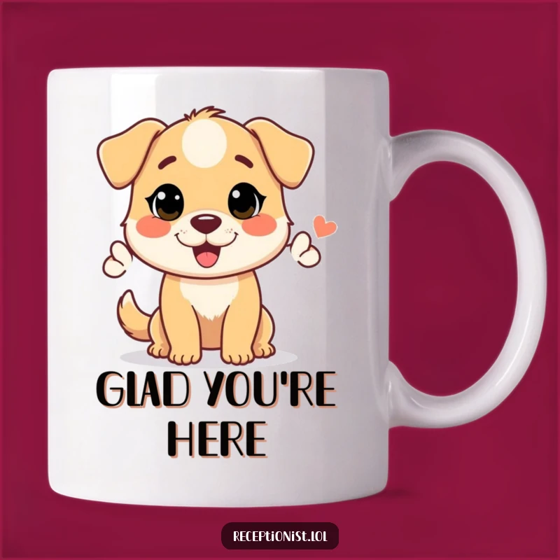Funny Helpful Dog Mug - Welcoming Greeting Animal Gift