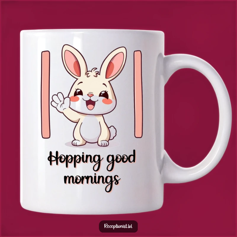 Funny Bunny Welcome Mug: Enthusiastic Host Gift Idea