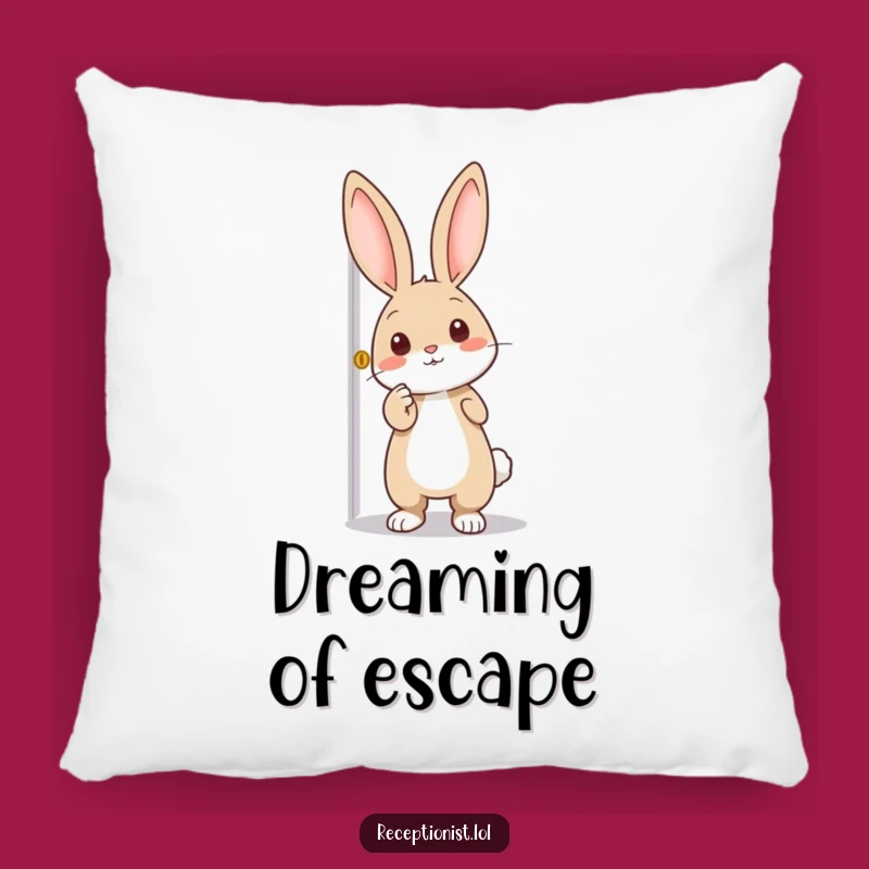 Funny Rabbit Pointer Pillow: Cozy Adventure Buddy, Adorable Funny Gift for Your Sofa!