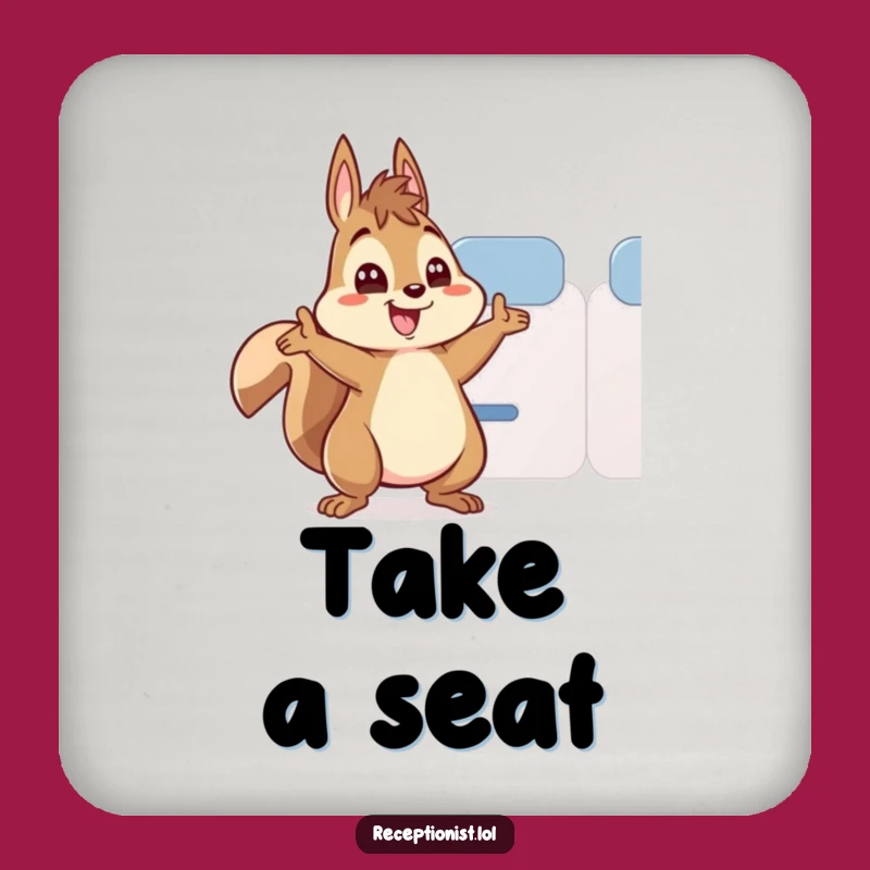 Funny Squirrel Table Guard Coaster: Protects Surfaces with Hilarious Style