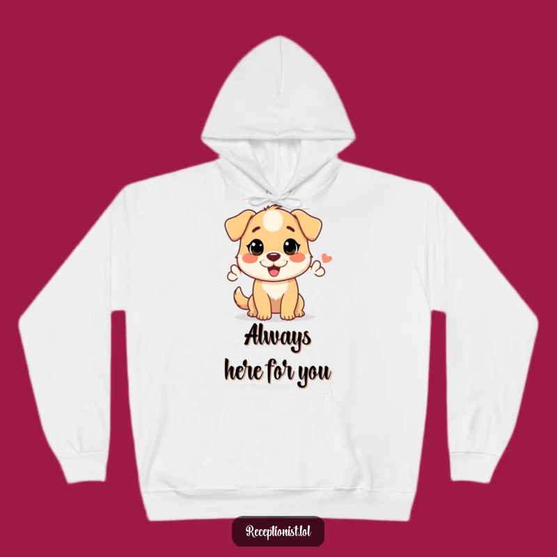 Cozy Funny Helpful Dog Hoodie - Warm Welcoming Animal Gift