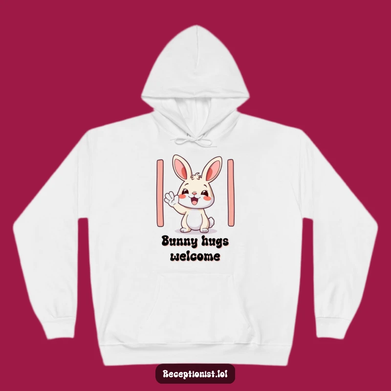 Cozy Funny Bunny Welcome Hoodie: Warmth and Happy Greetings