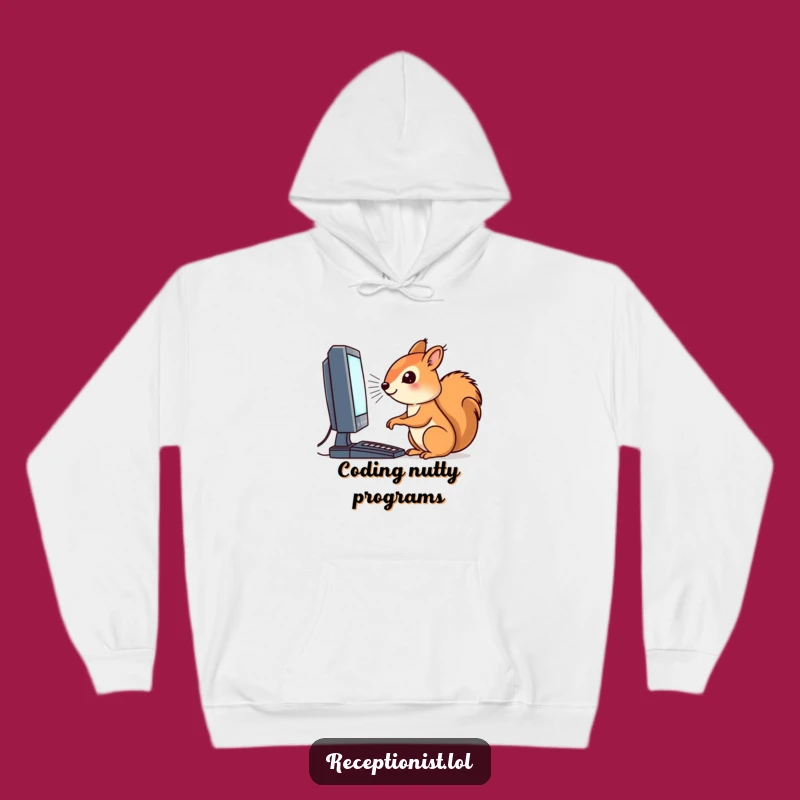Cozy Funny Squirrel Coder Hoodie - Warm Techie Animal Gift