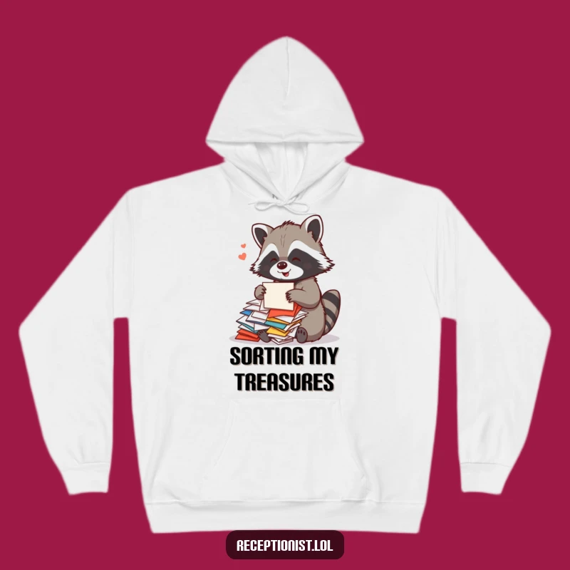Funny Raccoon Cozy Hoodie: The Warmest and Funniest Mail Organizer