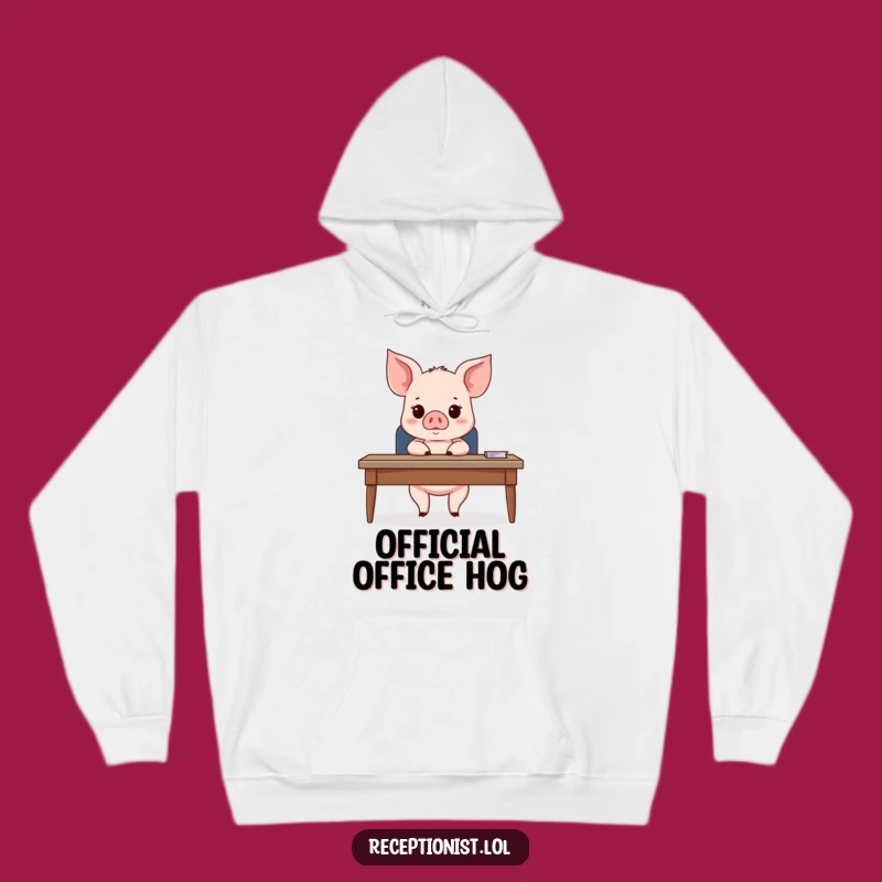 Funny Piglet Cozy Hoodie: The Warmest and Funniest Gift for Desk Dwellers