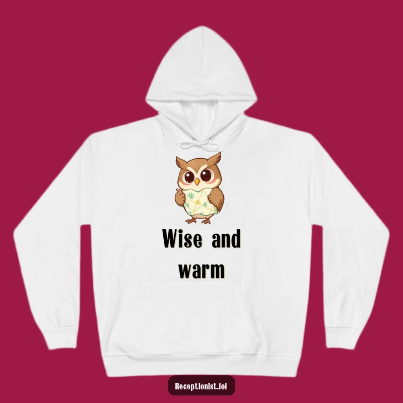 Funny Hoodie: Wise Owl Guide, Cozy Gift for Thinkers