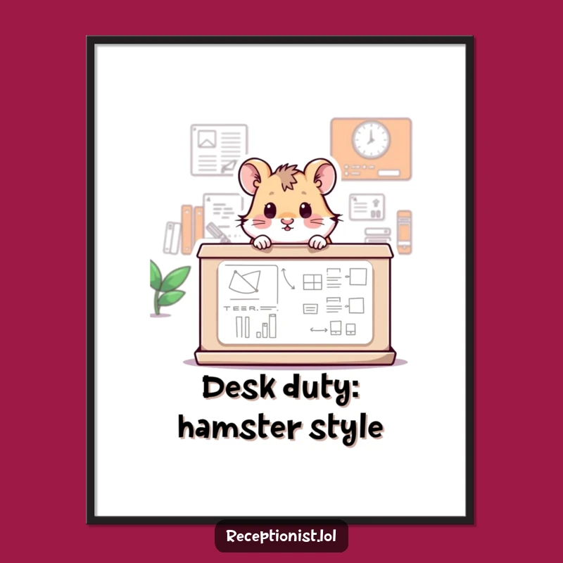 Free Printable Hamster Wall Art: Funny Downloadable Home Decor for Your Office