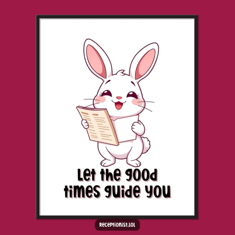 Funny Rabbit Directory Art: Free Printable Whimsical Downloadable Wall Art!