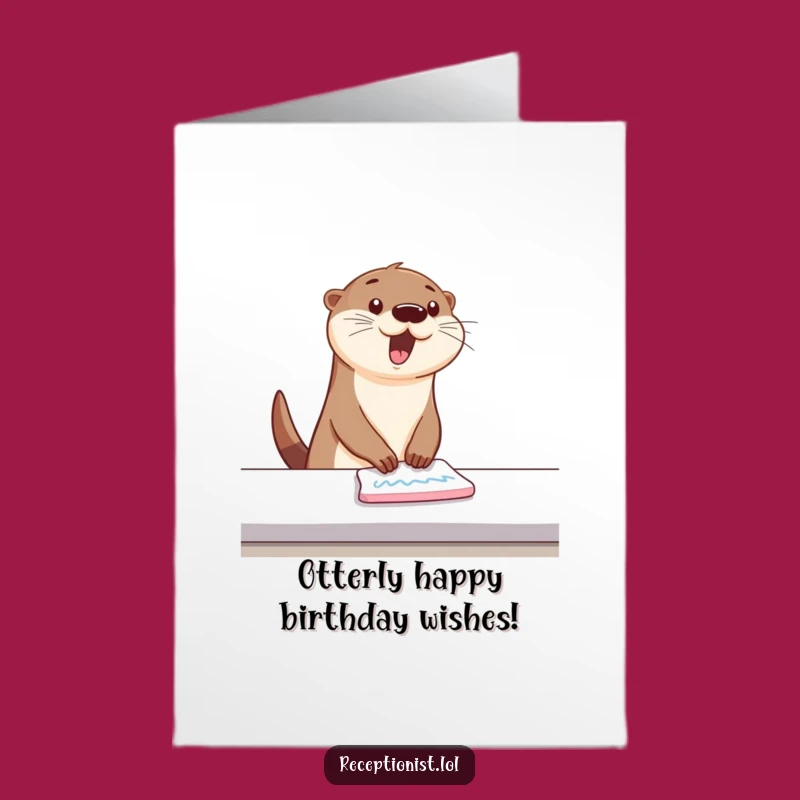 Free Printable Birthday Card: Bouncing Otter, Clean Fun, Hilarious Downloadable Wishes!