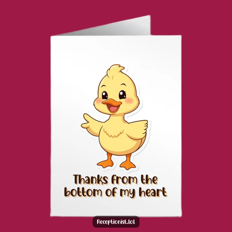 Free Printable Thank You Card: Happy Duck Guides Thanks - Funny Downloadable Gift