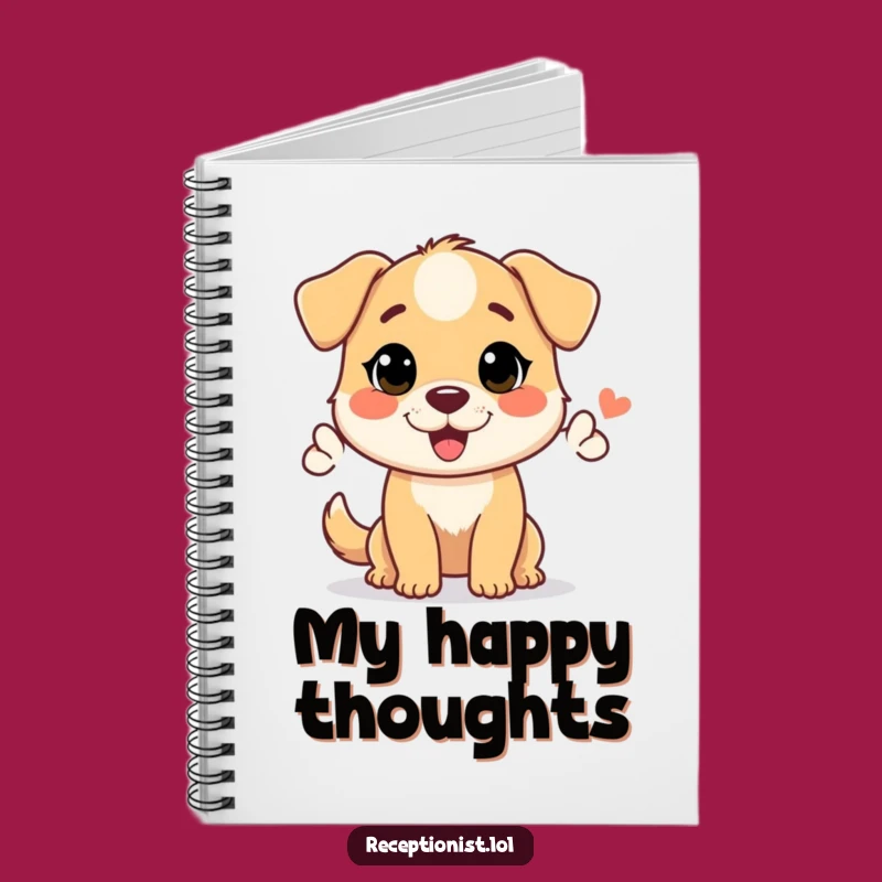 Funny Helpful Dog Notebook - Cute Journal for Friendly Notes Gift