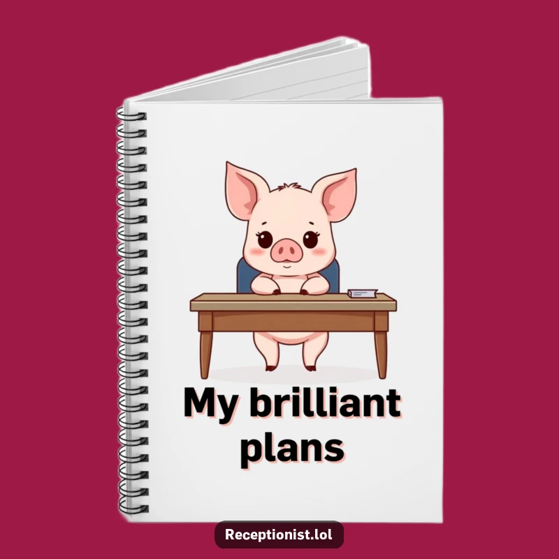 Funny Piglet Meeting Notes Notebook: Hilarious Gift for Office Organization