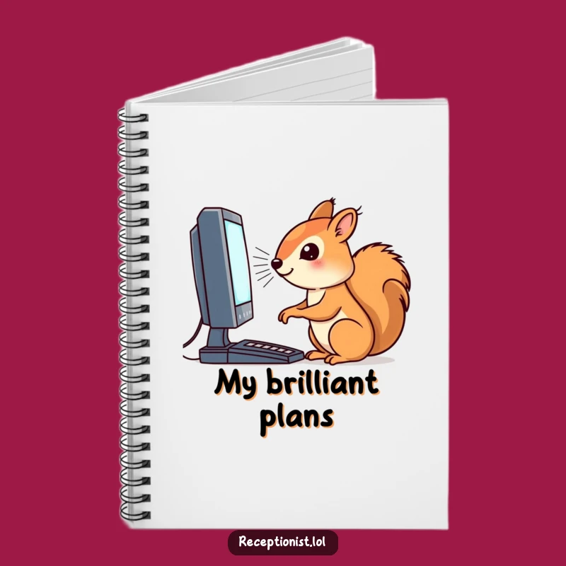 Funny Squirrel Coder Notebook - Journal for Tech Ideas & Notes Gift