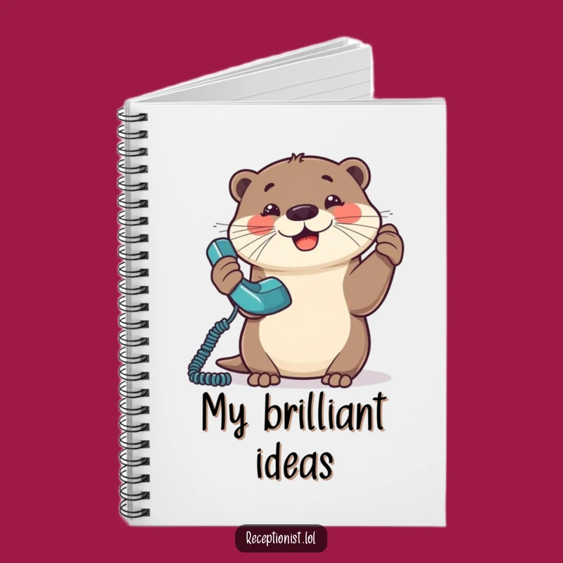Funny Otter Communicator Notebook - Hilarious Journal for Chatty People