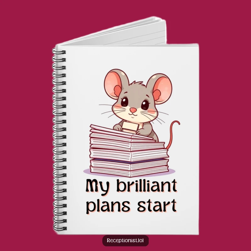 Funny Mouse Notebook: Hilarious Journal for the Organized Achiever