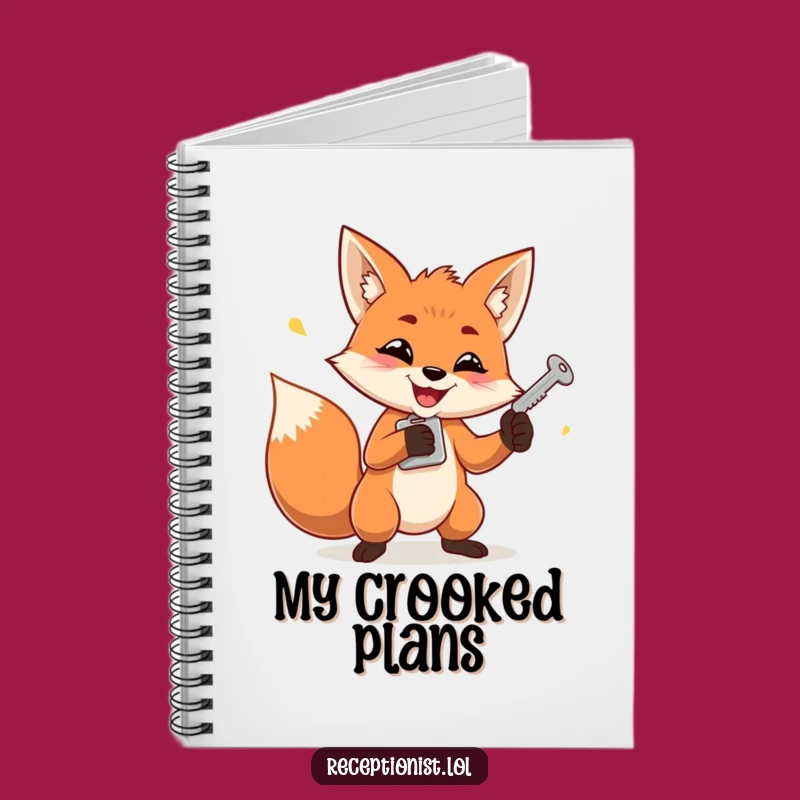 Funny Fox Juggling Keys Notebook: Jot Down Plans with Prowess
