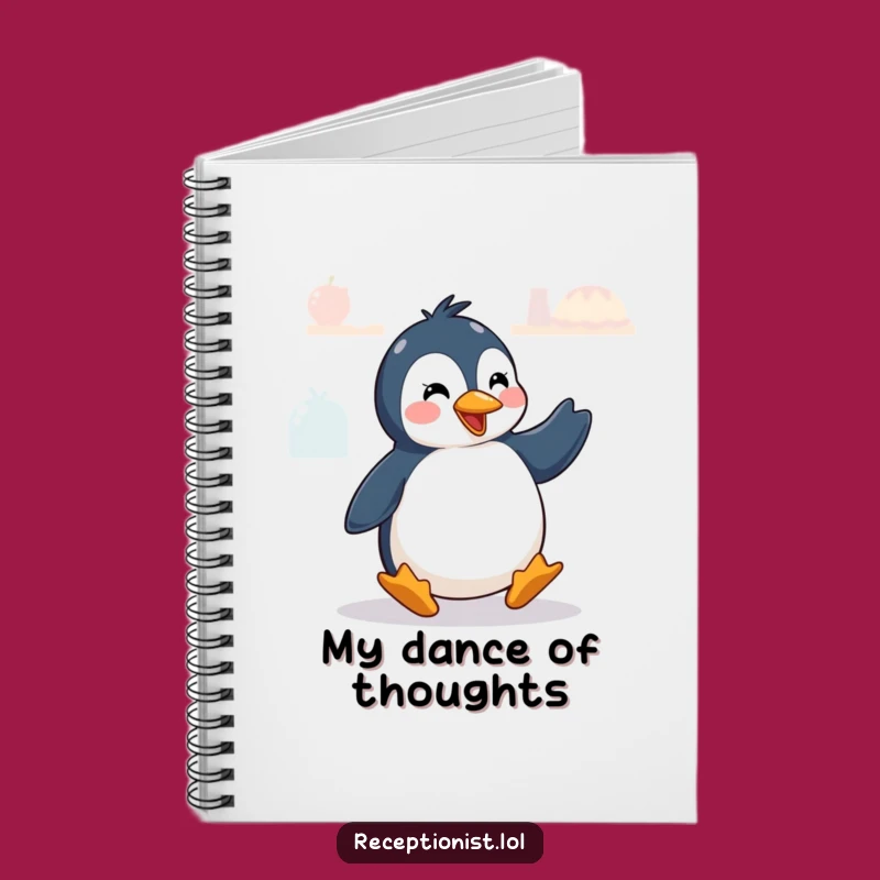 Funny Penguin Journal: Jot Down Ideas with a Dancing Greeting