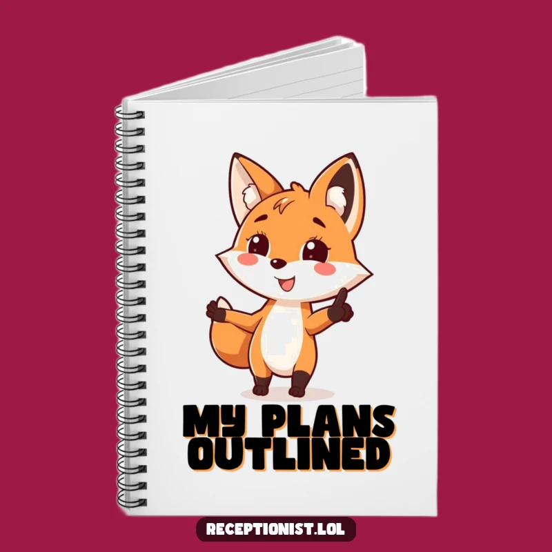 Funny Fox Direction Notebook: Jot Down Ideas with a Clever Guide!