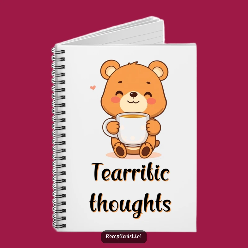 Funny Bear Tea Notebook - Jot Down Notes with This Cozy Character Book