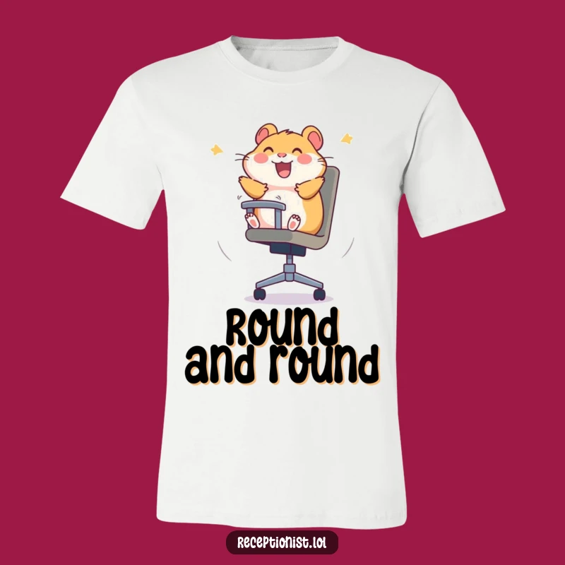 Funny Hamster Chair Spin T-Shirt: Hilarious Gift for Playful Souls