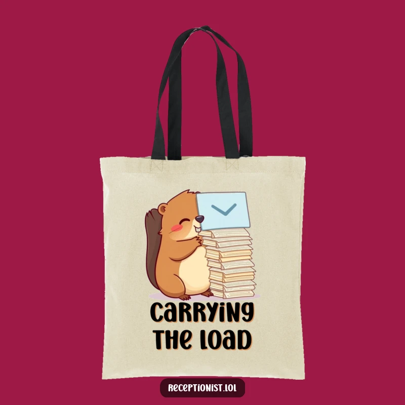 Funny Beaver Tote Bag: Hilarious & Handy Gift for Organized Shoppers