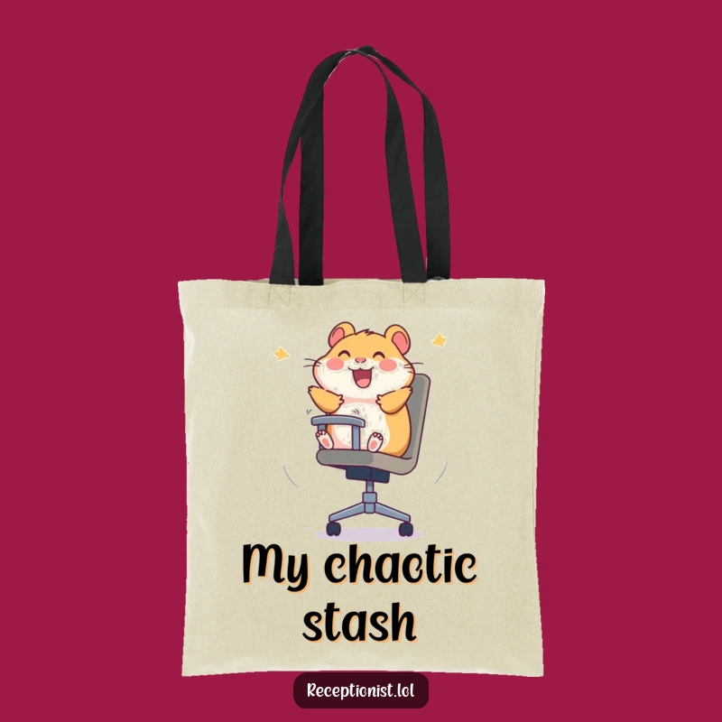 Funny Hamster Tote Bag: Hilarious Gift for Joyful Haulers