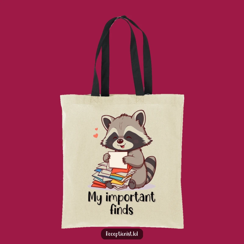 Funny Raccoon Mail Tote Bag: A Hilarious Gift for Carrying Correspondence