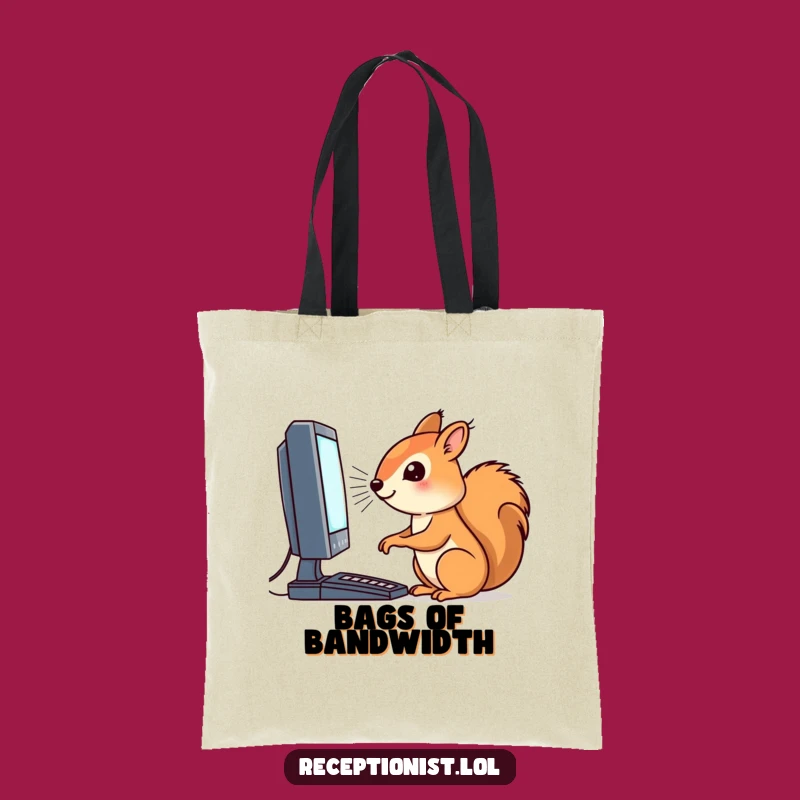 Funny Squirrel Coder Tote Bag - Carry Your Tech Gear with Humor Gift