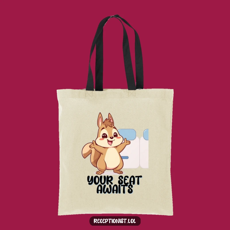 Funny Squirrel Director Tote Bag: Carry Your Cheer, Hilarious Gift Idea